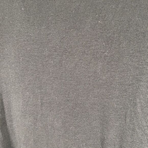 Soft Surroundings Blouse Women's 1X Green V-neck Long Sleeve Ribbed Back - Picture 9 of 9